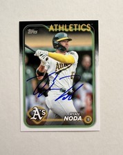 2024 Topps Series 2 Two Signed Ryan Noda IP Auto Athletics Autographed Card #404