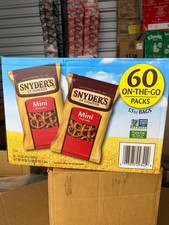 Mini Pretzels by Snyder's 1.5 oz Bags, 60 Pack – BB Feb 7, 2026 | CLEARANCE