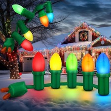 12 Ft Inflatable Christmas Light Bulb Ornaments Balls Decoration Inflatable Chri