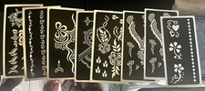 henna tattoo Single Sheet stencils