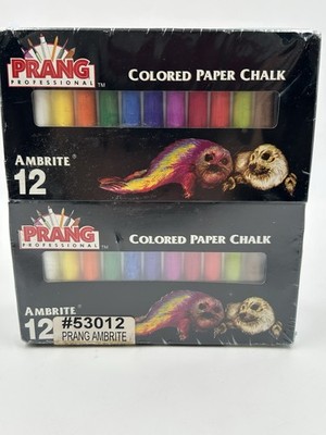 6 Boxes Prang Professional Colored Paper Chalk 12 Poster Pastello Sealed Bundle