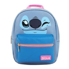 Disney's Stitch Character Face 10.5" Youth Mini Backpack