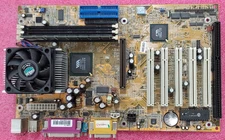 VT8605 Motherboard, Celeron 1.1GHz CPU, 128MB RAM AGP ISA Retro Gaming #ME8D