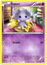Espurr 58/122 : Common Mint/Near Mint Pokemon Card : XY09: BREAKPoint