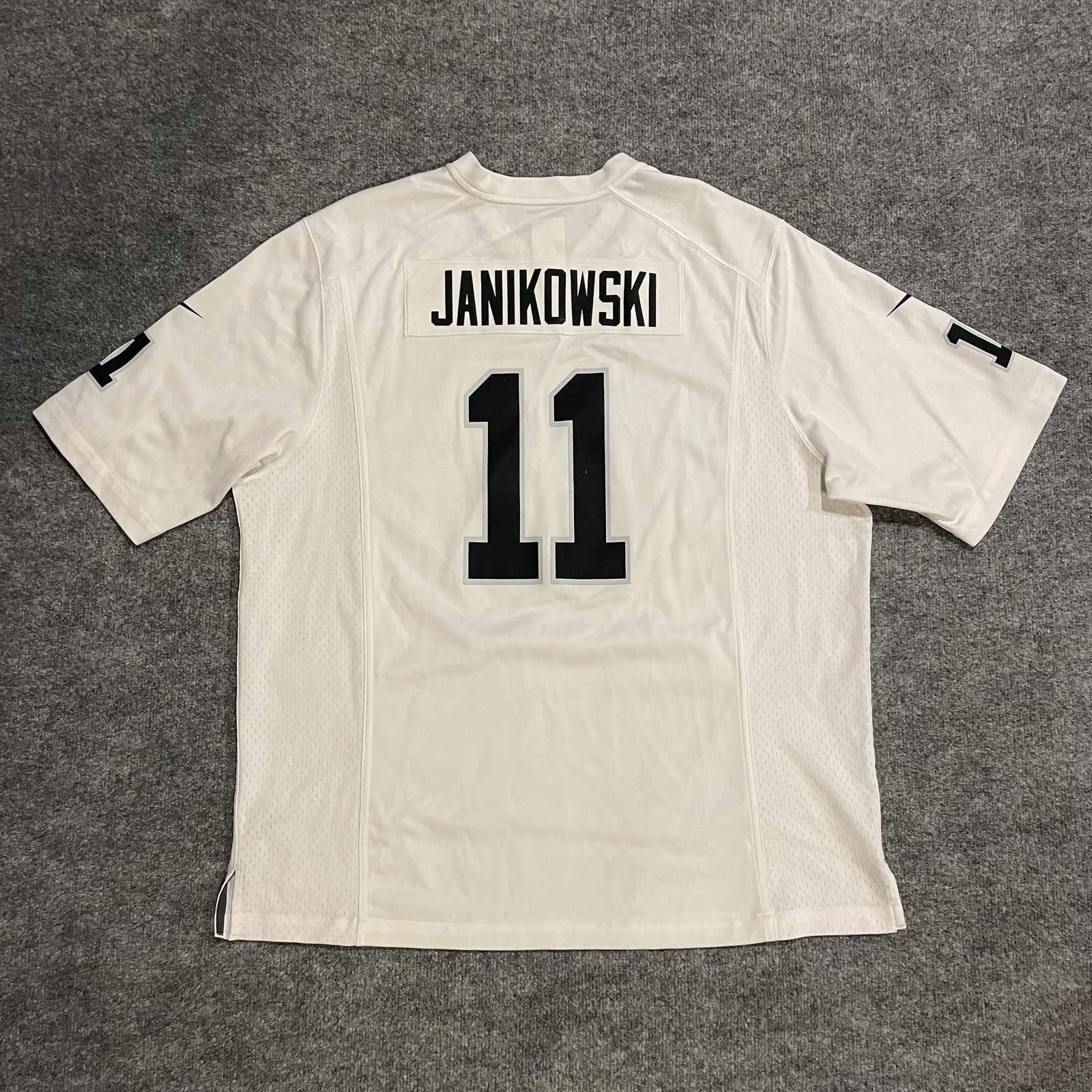 Oakland Raiders Sebastian Janikowski 11 Nike On Field Jersey Mens 2XL White NFL thumbnail 2