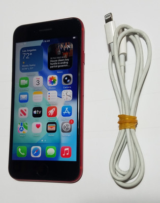 Cherry Red T-Mobile MetroPCS Apple iPhone SE 2ND GEN 64GB GSM ESIM Cell Phone