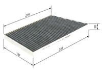 NEU - Bosch 1987432370 Filter, Innenraumluft FüR MERCEDES-BENZ