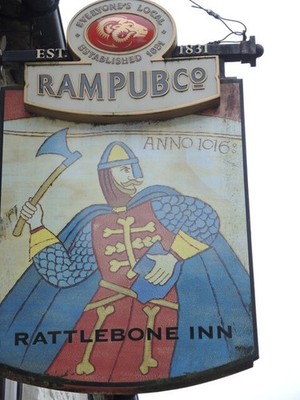 Photo A3 John Rattlebone, scourge of the Danes Sherston A local hero: in c2021