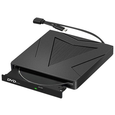 1PC 5Gbps High-Speed DVD Drive USB-C&USB-A Dual Interface Drive DVD/CD/VCD