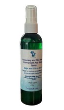 Diva Stuff Rosemary and Rice Water Hair Growth and Scalp Spray, 4 Ounce Bottle