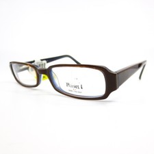 Planet I VENUS BRNBL eyeglasses Frames Brown Blue Rectangle Full Rim 50-17-135