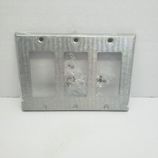 Mulberry 3-Gang Block / GFCI Wall Plate Cover Stainless Steel  97403