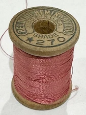 VINTAGE Silk Thread BELDING HEMINWAY Pink Fly Fishing Fly Tying Sewing 270
