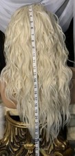 Platinum Blonde, Soft Human Hair Blend, LACE FRONT w/ 360 LACE, FREE-PART,Wig 