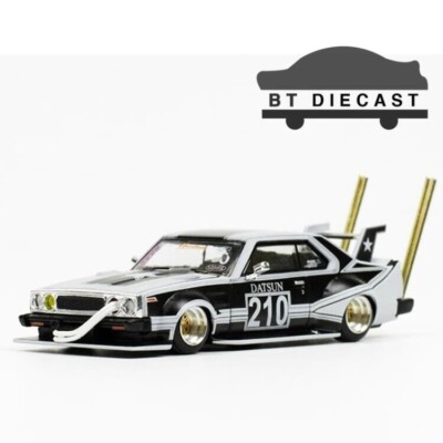 POP RACE SKYLINE C210 BOSOZOKU STYLE #210 1/64 SILVER