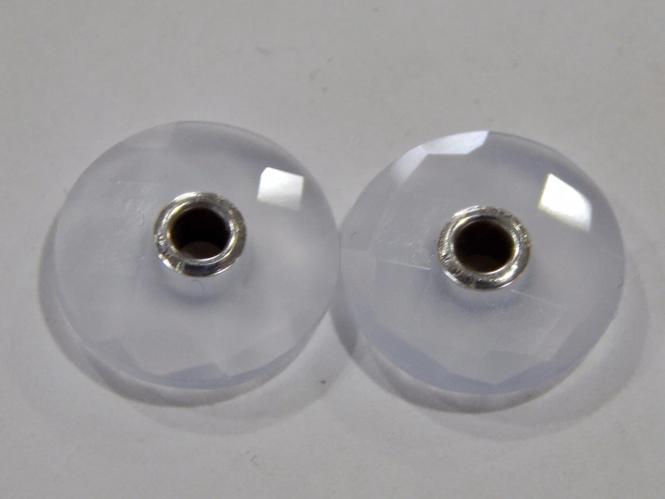 Pendientes colgantes TROLLBEADS calcedonia TSTEA-00009 86104 facetados (UN JUEGO) ¡NUEVO! Foto 3 de 4