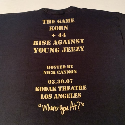 The Game Korn Young Jeezy LA Got 2 Give 2 Get T Shirt Size 2XL Rise Against - 第 1/7 張圖片
