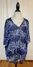 Show Me Your Mumu Blue Print Shook Tunic Size Small