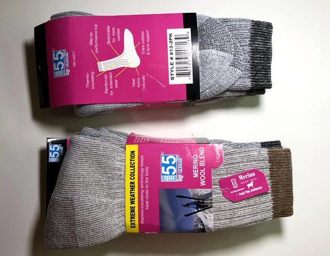 4 Pairs Women Merino Wool Thermal Dress Hiking Camp Socks NEW A - Image 2 of 2