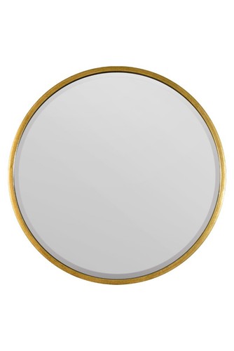 Large Mirror Gold round Circular Bevelled Wall 80cm x 80cm MirrorOutlet - Picture 2 of 6