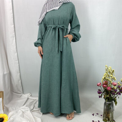 Vintage Abaya Women Muslim Long Sleeve Maxi Dress Kaftan Arab Turkey Dresses  New | eBay
