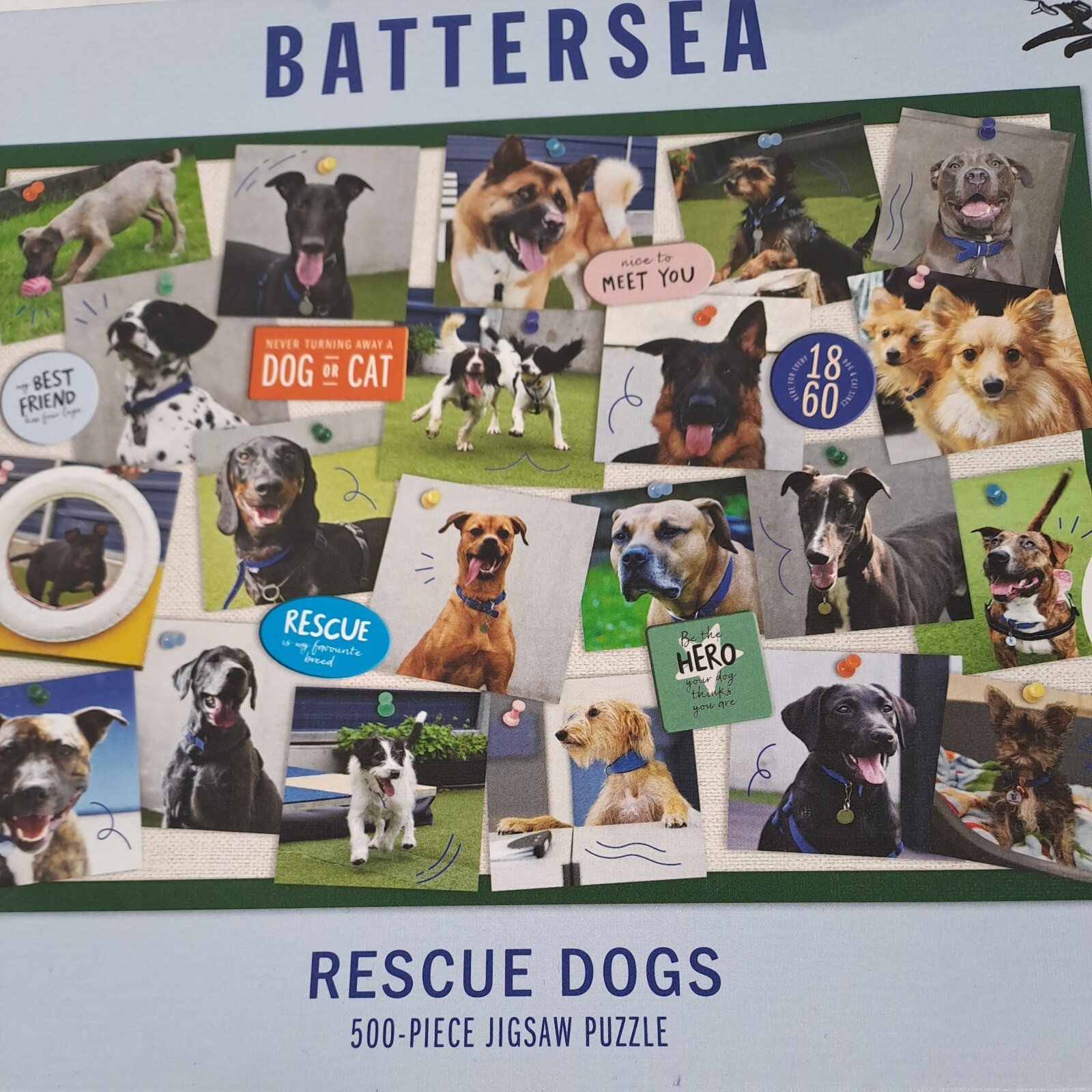 M&S 500 Piece Jigsaw Puzzle Battersea Dogs Home Rescue Dogs Complete