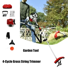 Straight-Shaft Gas Trimmer WeedWacker Eater 4 Cycle 31CC Powerful 6500r 16" US