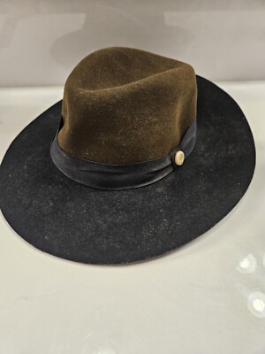 Vanner Hat  Felt Men Sz Small 100% Wool Black Z