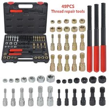 49Pcs Thread Repair Thread Chaser Tool Set Thread Cleaner Rethreading Master Kit