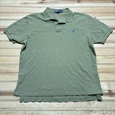 Polo By Ralph Lauren Collared Polo Golf Shirt Blue Pony Mens Size XL Green