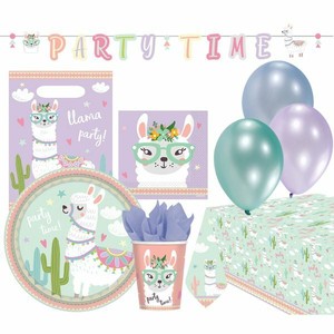 Lama Set De Fete 50 Parties Anniversaire Motif Deco D Enfant Decoration Ebay