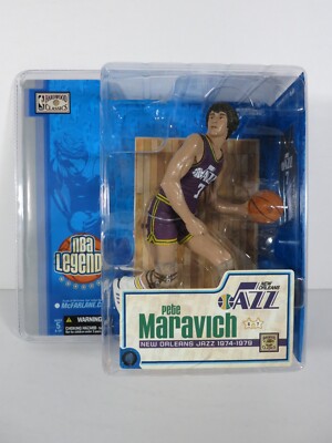 McFarlane NBA Legends Series 1 PETE MARAVICH New Orleans Jazz - RARE! NEW!