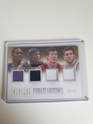 Panini Intrigue Fearless Foursomes Patch Howard Randolph Asik Lee /49