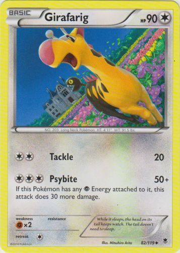 Pokemon - Girafarig - 82/119 - Uncommon - XY - Phantom Forces - NM
