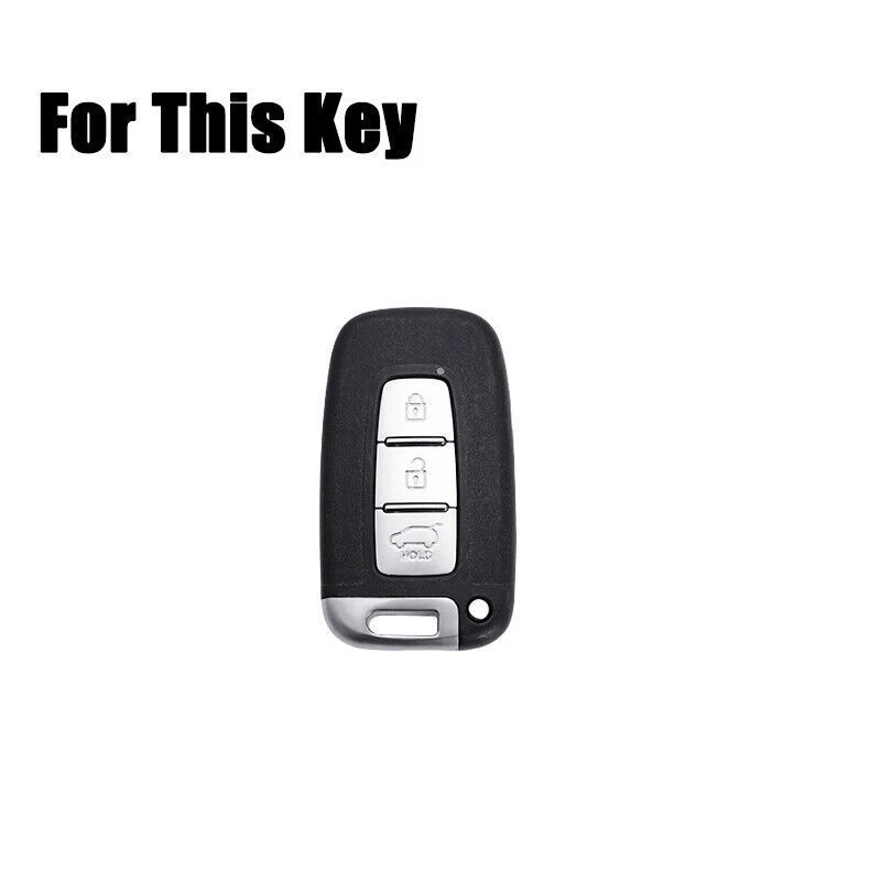 Zinc Alloy TPU Car Key Case Cover For Kia Sportage For Hyundai Sonata Elantra - Image 2 of 4