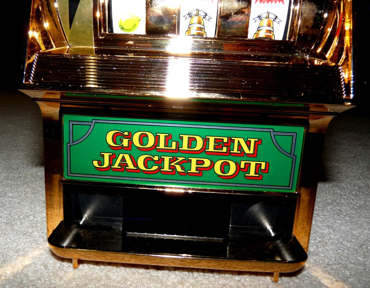 Machine à Sous Golden Jackpot WACO - Japon 1980 - Jeu De Café Vintage Tôle