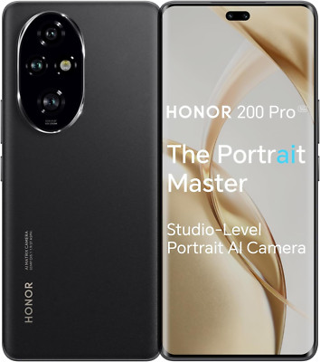Honor 200 Pro 5G 12GB 256GB Dual-SIM entsperrt Smartphone schwarz - UK Version