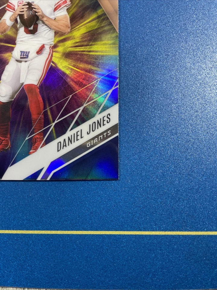 2022 Phoenix Football Color Burst Silver #95 Daniel Jones NY Giants NFL - Image 3 of 4