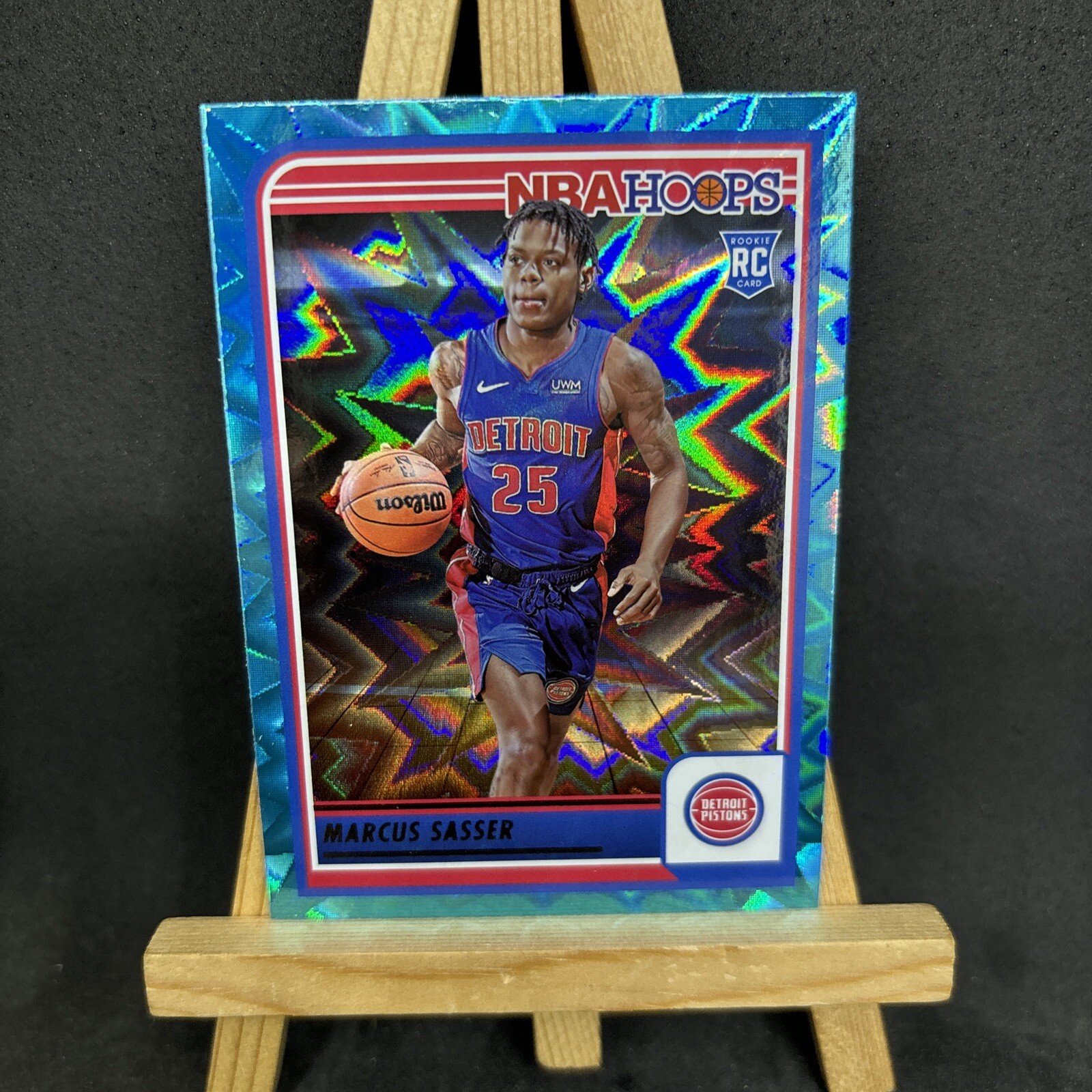 2023-24 Panini NBA Hoops - Rookies Teal Explosion #260 Marcus Sasser (RC)