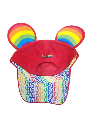 NWT Disneyland Red & Rainbow Mickey Mouse Ears Pride Hat  display picture 3