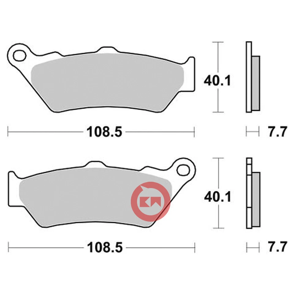 SBS 674HS KIT PASTIGLIE FRENO ANTERIORE BENELLI TRK 502X ABS E4 500 2018-2019 Foto 2 de 4