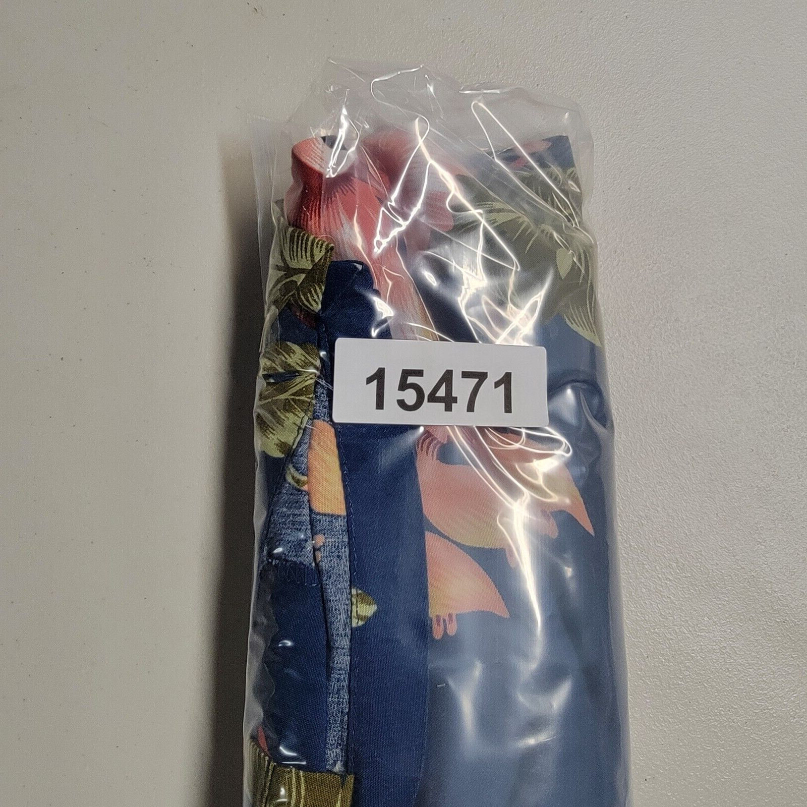 Sunny Island Blue Tropical Floral Hawaiian Collar Casual Button Shirt Men Size M