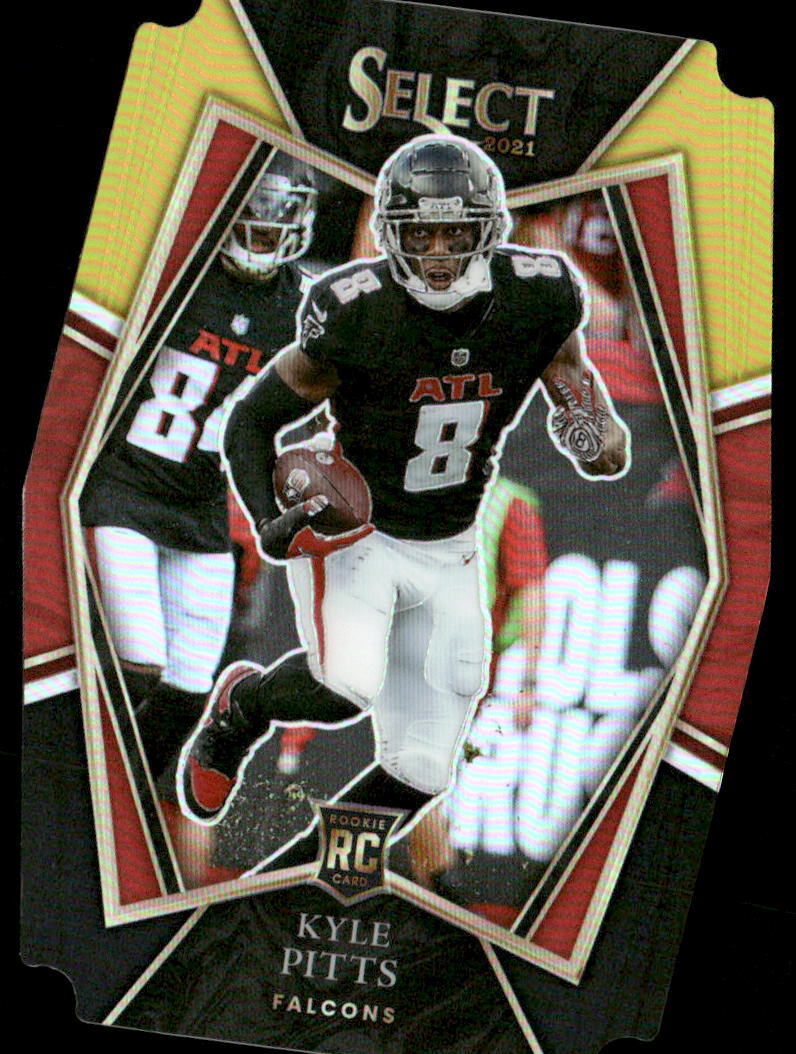 Kyle Pitts 2021 Select Black and Gold Prizm Die Cut #146 - Falcons