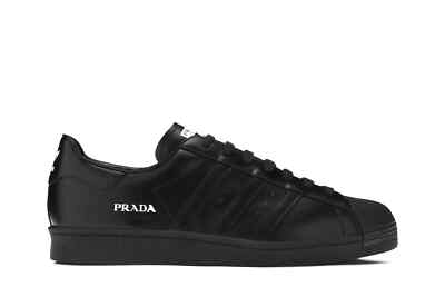 Size 9.5 - Prada x adidas Superstar Core Black for sale online | eBay