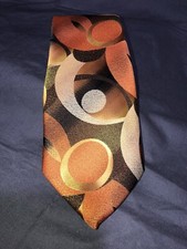 Vintage 70 s Mod California Classics Polyester Jacquard WIDE Long Tie