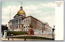 c1901 State House Boston Massachusetts MA Undivided Back Vintage Postcard