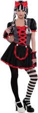 Goth Doll Gothic Rag Suit Yourself Fancy Dress Up Halloween Tween Teen Costume