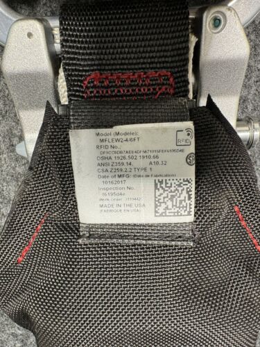 Honeywell Miller Personal Fall Limiter Self Retracting Lifeline MFLEW2-4/6FT - Picture 2 of 6