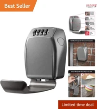 Durable Zinc Key Safe – Wall Mounted Solution Holds Up to 5 Keys Securely