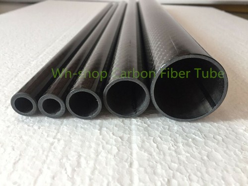 Wall 3.0mm 3K Carbon Fiber Tube 20x14 36x30 40x34 50x44 L500mm Rolled Poles - Picture 3 of 4